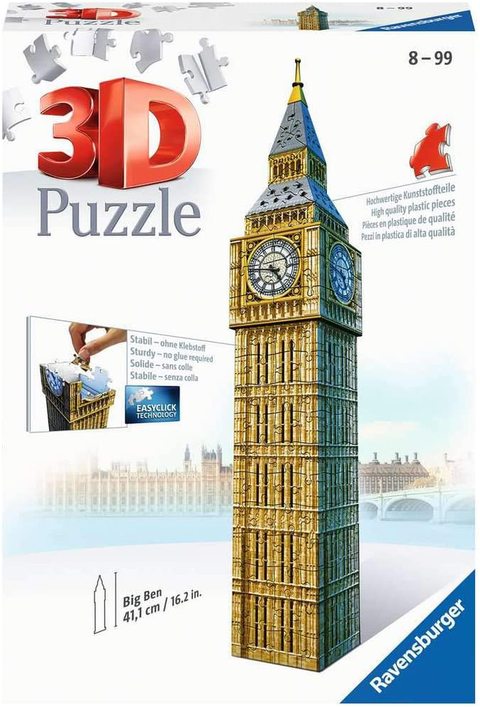 Ravensburger Eiffel Tower 3D Jigsaw Puzzle for Adults and Kids Age 10 Years  Up - Night Edition with LED Lighting - 216 Pieces - No Glue Required